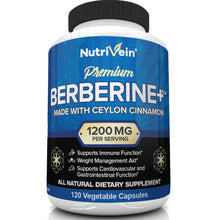 Berberine HCI Plus Organic Ceylon Cinnamon - 120 Capsules