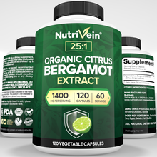 Organic Citrus Bergamot 25:1 Bergamia Extract 1400 mg - 120 Capsules