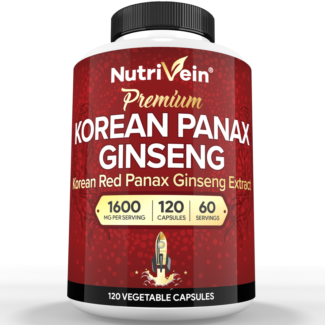 Korean Red Panax Ginseng - 120 Capsules