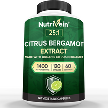 Organic Citrus Bergamot 25:1 Bergamia Extract 1400 mg - 120 Capsules