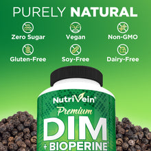 DIM Supplement 400mg Diindolylmethane Plus Bioperine - 120 Capsules