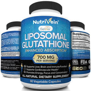 Nutrivein Liposomal Glutathione Setria® capsules.