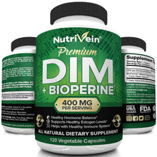 DIM Supplement 400mg Diindolylmethane Plus Bioperine - 120 Capsules
