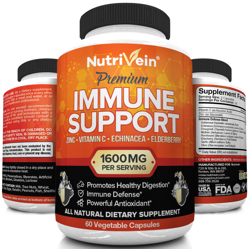 Emergency Immune Support 1600mg - 60 Capsules