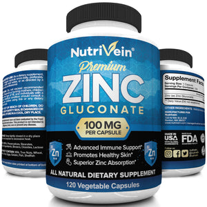 Zinc Gluconate - 120 Capsules