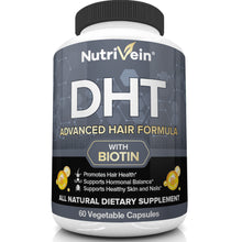 Nutrivein DHT Blocker with Biotin - Boosts Hair Growth & New Follicle Growth for Men and Women