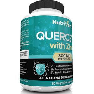 Nutrivein Quercetin 800mg With Zinc - 60 Capsules
